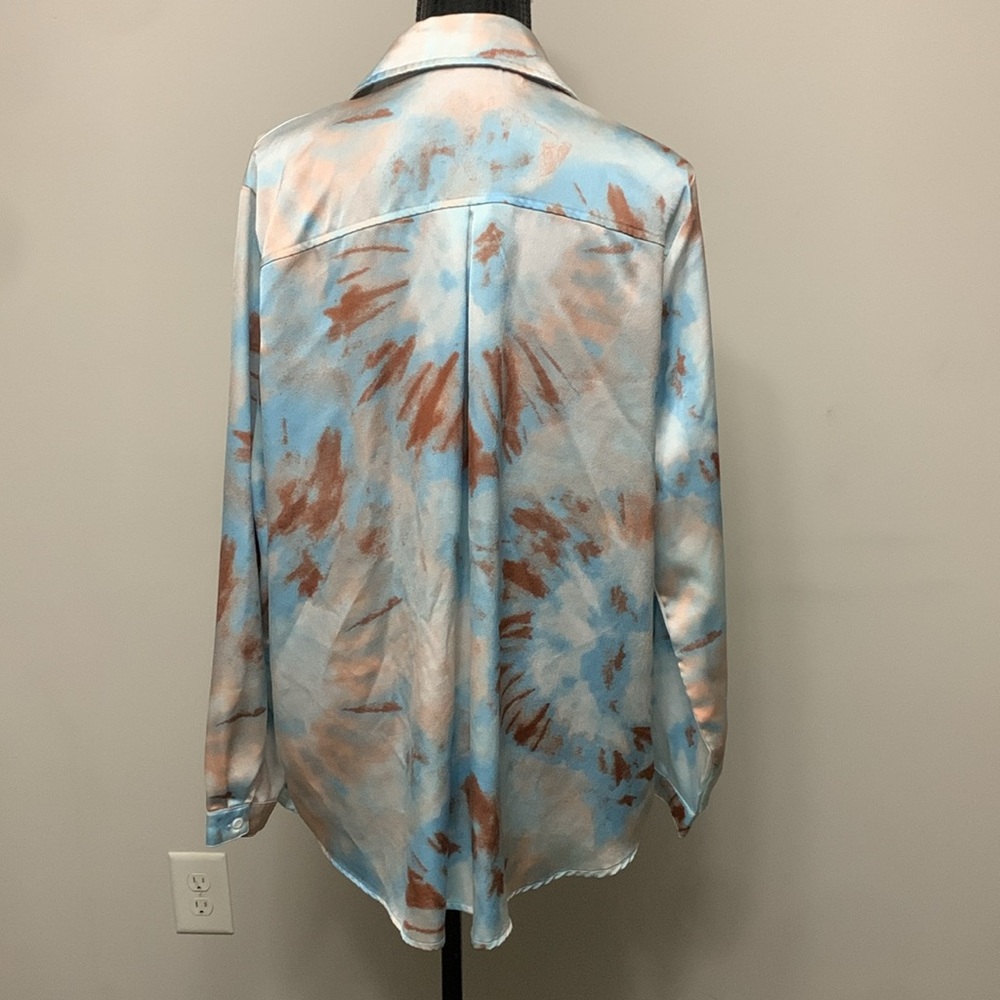 OVERSIZED Long Sleeve Button Down SHIRT - Picture 7 of 17